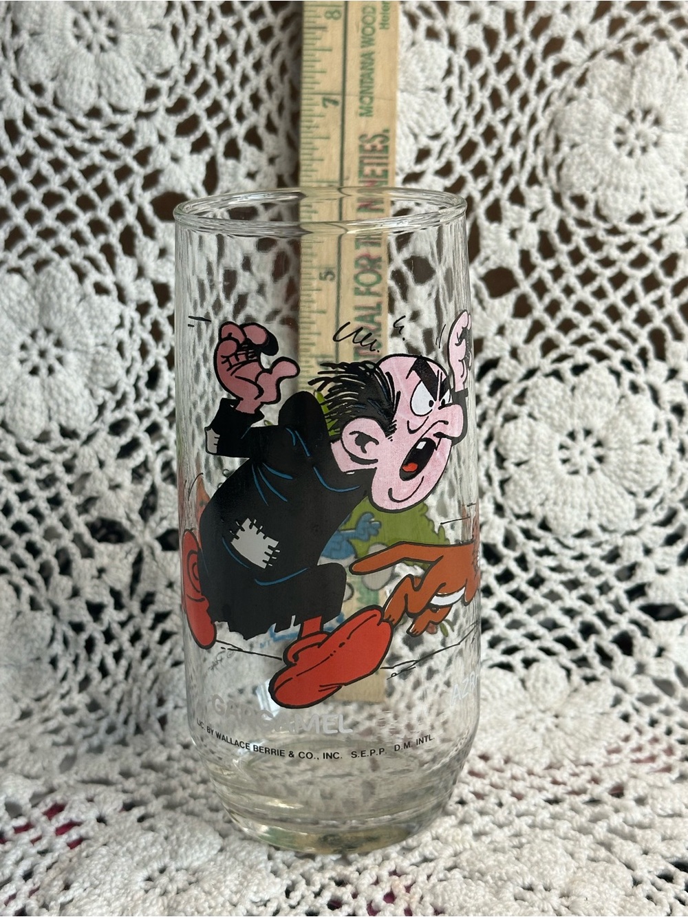 Rare Vintage 1982 Pepsi Gargamel Cartoon Character Glass
